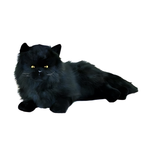 Tiffany Black Persian Kitty Cat Teddy Bear Soft Toy