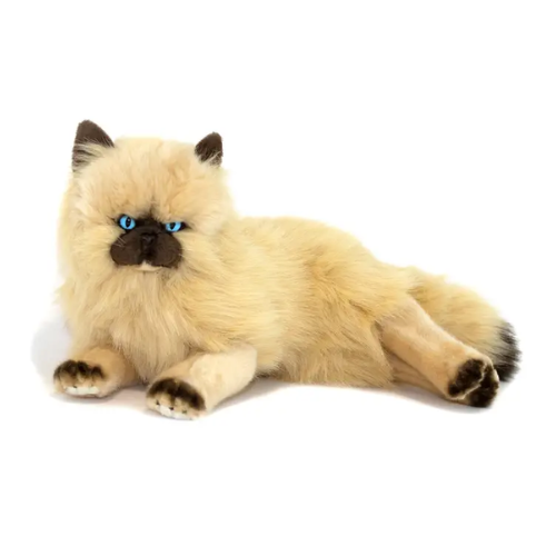 Violet Cream Himalayan Kitty Cat Teddy Bear Soft Toy