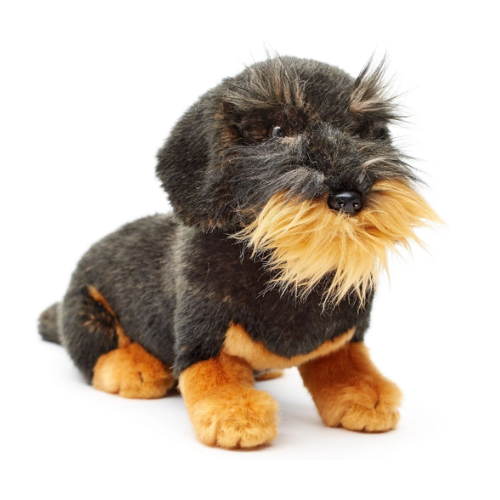 Scruffy - Wire Haired Dachshund Puppy Dog Teddy Bear - Soft Toy