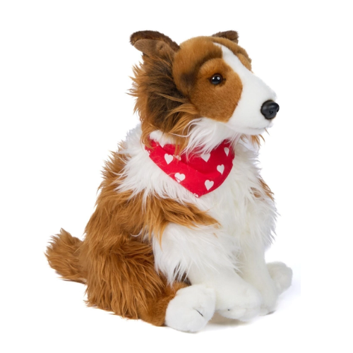 Lassie Long Haired Collie Puppy Dog Teddy Bear - Soft Toy