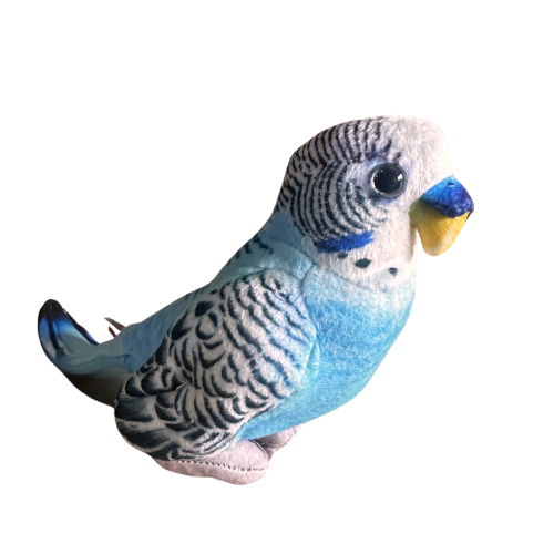 Budgerigar Blue Teddy Bear - Soft Toy