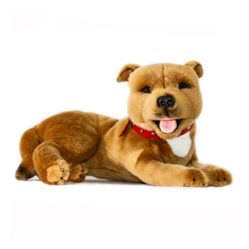 Ruby Red Staffordshire Bull Terrier Soft Toy Teddy