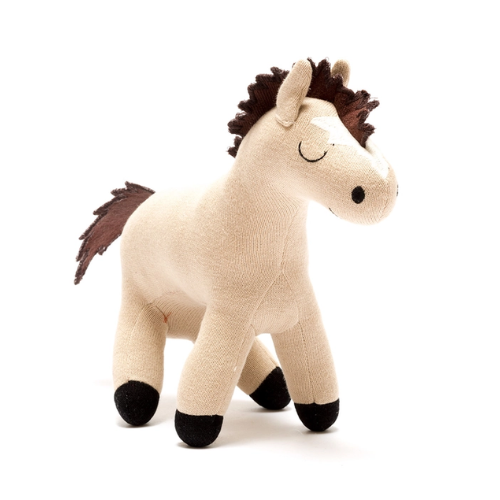 Knitted Organic Cotton Horse Soft Toy Best Years