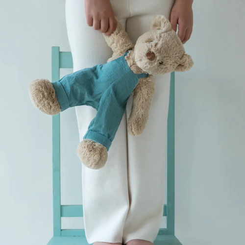 Honey Teddy Bear Blue Soft Toy