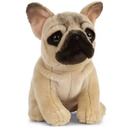 Living Nature Sitting French Bulldog Teddy Bear - Soft Toy