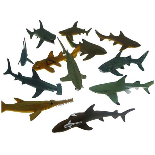 Shark Toy Animal Tube Set